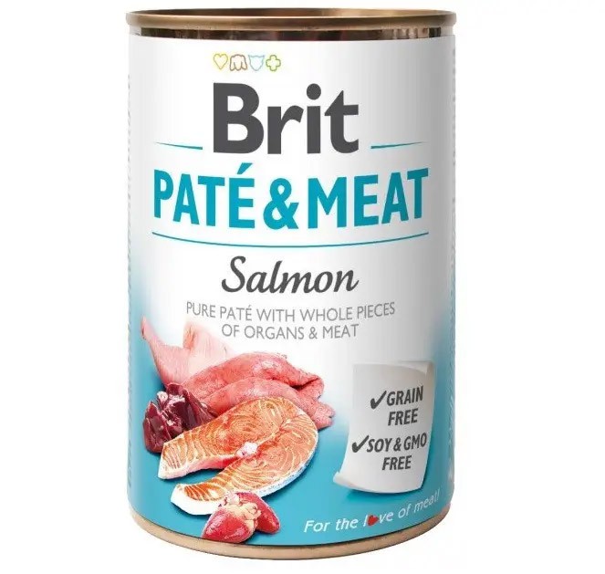 Консерви Brit Pate&Meat Dog лосось, 400г